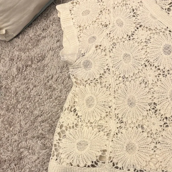 Staccato Women's Sweater in Cream Lace - Picture 3 of 7